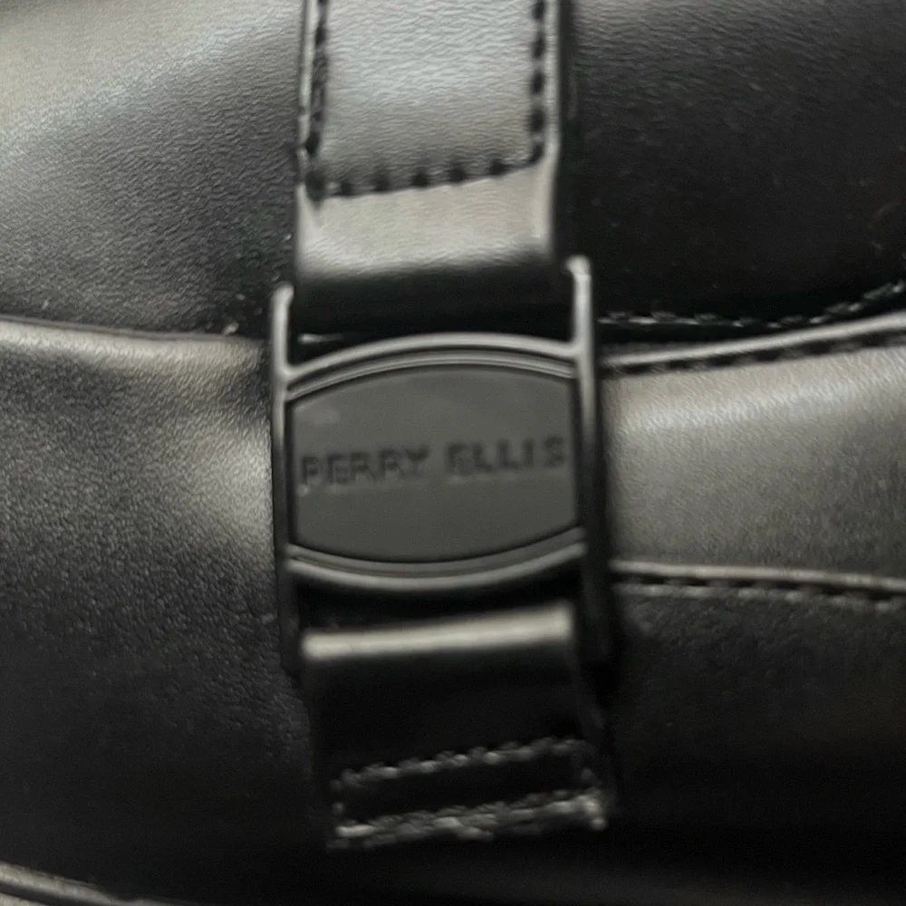 Perry Ellis Men's Classic Black Slip-On Loafers, Size 91/2, NWOT